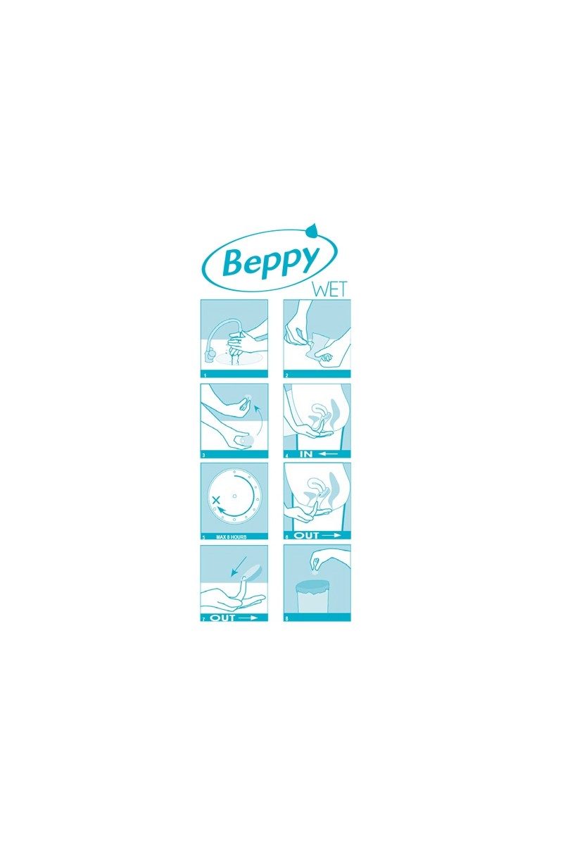 Boite 8 tampons Beppy WET